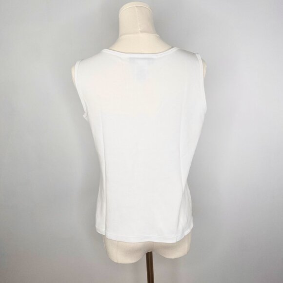 Karen Scott - White Glitter Fish Camisole T-Shirt - Picture 11 of 13